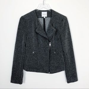 Catherine Malandrino Runway Moto Zip Jacket Sz M